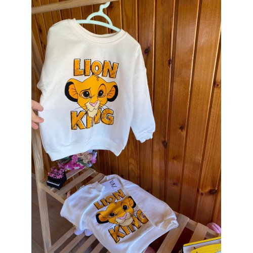 Simba Baskılı "Lion King" Çocuk Sweatshirt