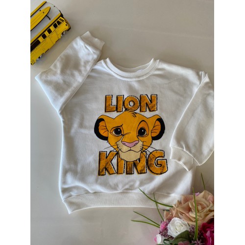 Simba Baskılı "Lion King" Çocuk Sweatshirt