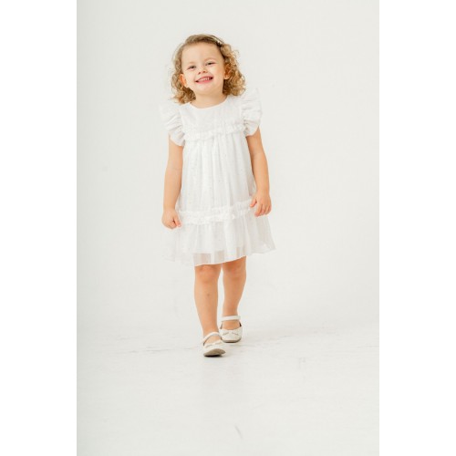 Angel Touch Yıldız Detaylı Kız Çocuk Elbise