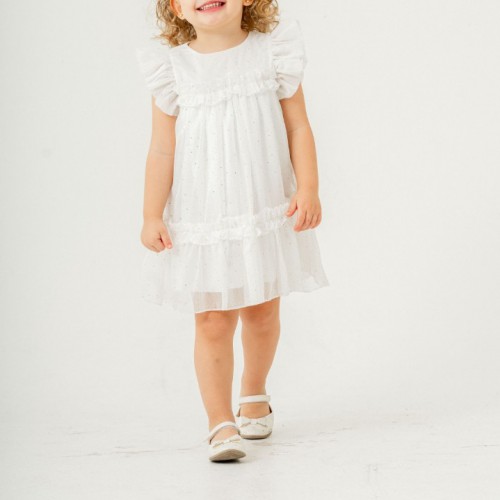 Angel Touch Yıldız Detaylı Kız Çocuk Elbise