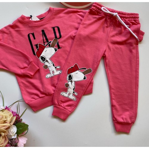 Snoopy Baskılı Pembe Takım
