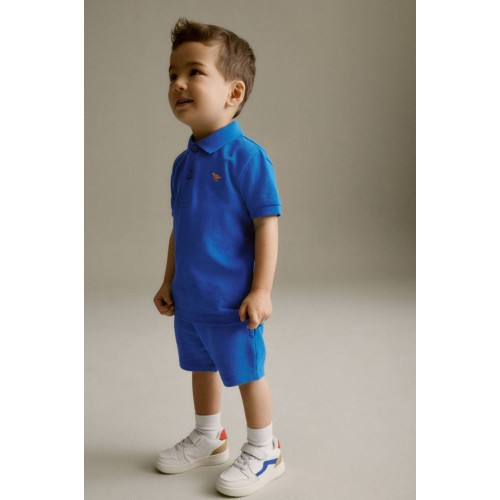 Kobalt Mavi Polo Erkek Çocuk Takım