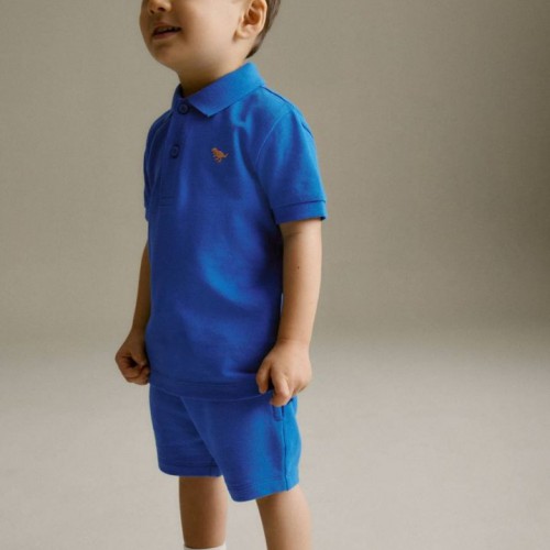 Kobalt Mavi Polo Erkek Çocuk Takım