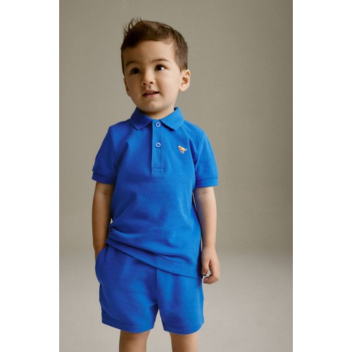 Kobalt Mavi Polo Erkek Çocuk Takım