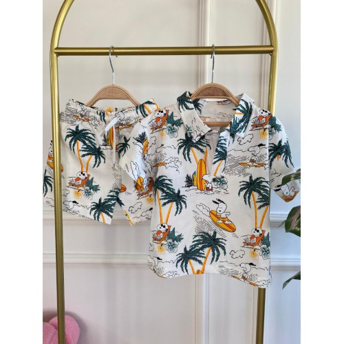 Snoopy ile Yaz Macerası Erkek Çocuk Takımı